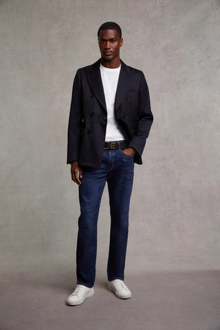 MEN'S CLASSIC STRAIGHT JEAN WASHED INDIGO