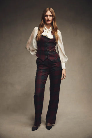 HAMPTON WAISTCOAT - MULBERRY TARTAN