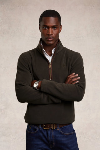 Men's Country Fleece Quarter Zip Khaki