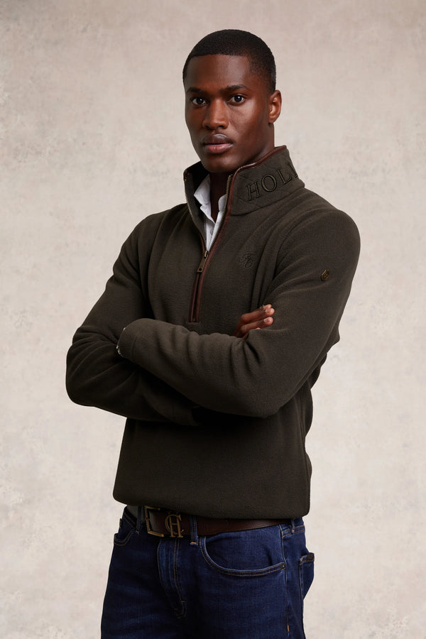 Men's Country Fleece Quarter Zip Khaki