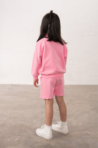 Luna Half Zip - Fluro  Pink