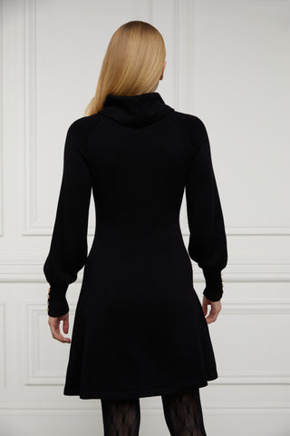 Chamonix Fit & Flare Dress in Black