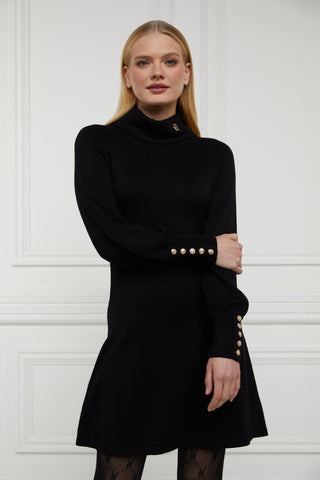 Chamonix Fit & Flare Dress in Black