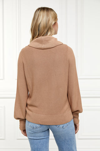Daisy Roll Neck Knit Camel