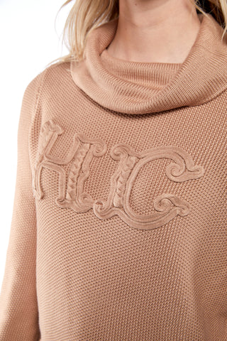 Daisy Roll Neck Knit Camel
