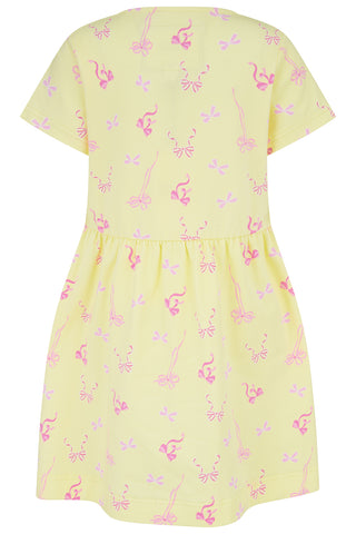 Marnie Dress - Lemon  Bow