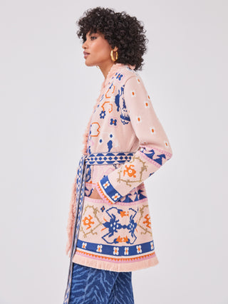 DESERT LOOM CARDIGAN - PINK