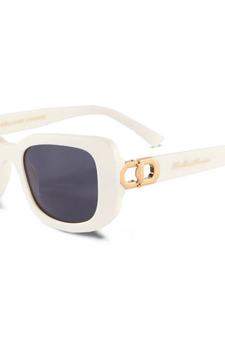 Paris Narrow Sunglasses Ecru