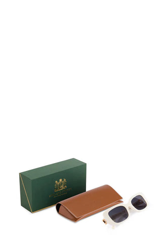 Paris Narrow Sunglasses Ecru