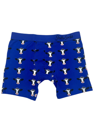 Royal Blue Cow Boxers