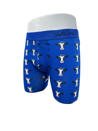 Royal Blue Cow Boxers