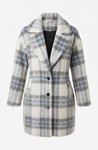 Tiana Pea Coat Blue Smoke