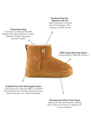 Shearling Platform Boot Tan