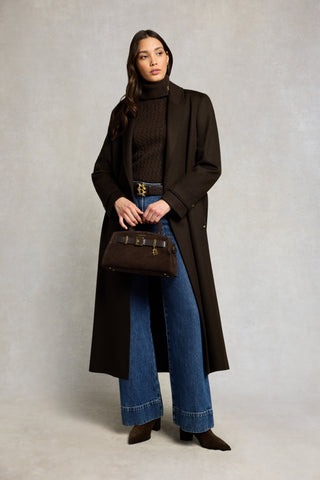 POLLY ROLL NECK KNIT - CHOCOLATE