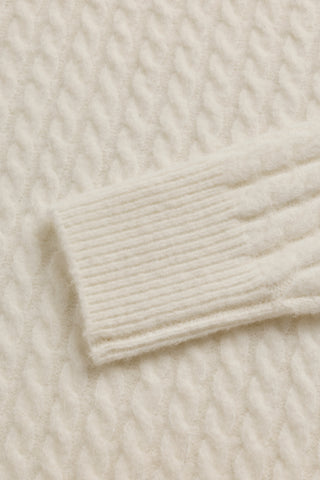 POLLY ROLL NECK KNIT - WINTER WHITE