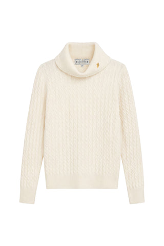 POLLY ROLL NECK KNIT - WINTER WHITE