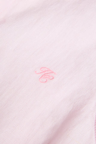 SLEEVELESS AMALFI SHIRT POWDER PINK LINEN