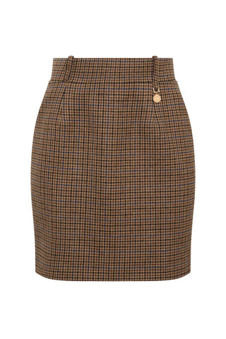 REGENCY SKIRT ABBOT CHECK TWEED