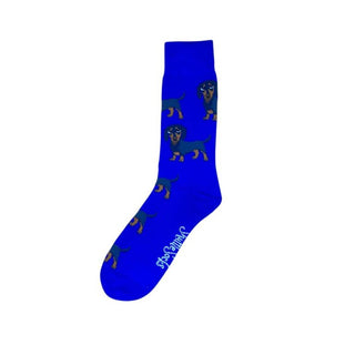 Royal Blue Dachshund Socks