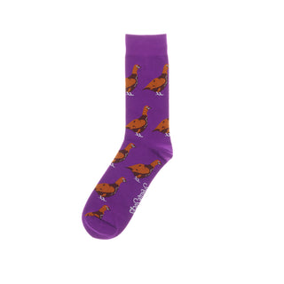 Standing Grouse Socks Royal Purple