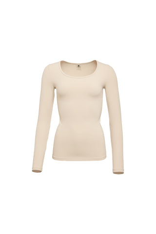 Supersoft Long Sleeve Top Beige
