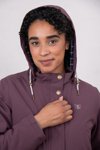 Ladies Tess Coat - Damson