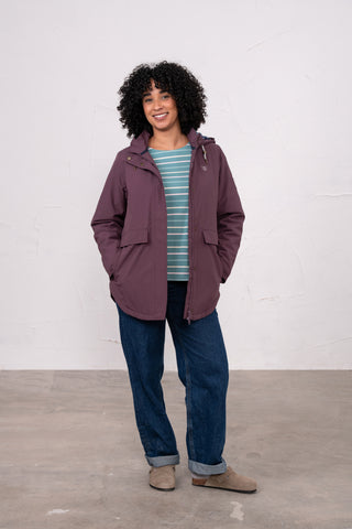 Ladies Tess Coat - Damson