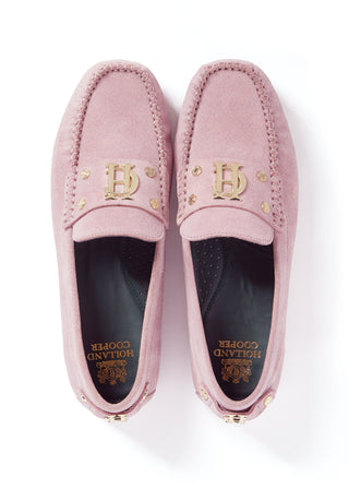 The Driving Loafer Soft Pink Suede