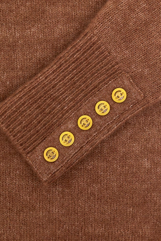 TORI ROLL NECK KNIT - LATTE