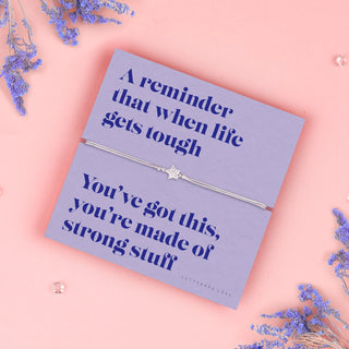 A Reminder That When Life Gets Tough Bracelet
