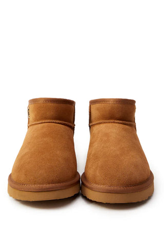 Ultra Mini Shearling Boot Tan