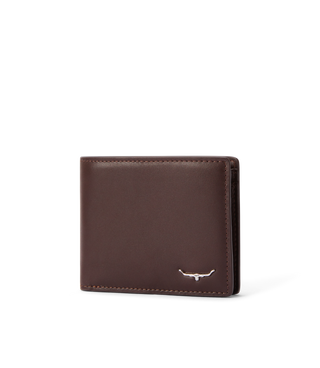 BI-FOLD WALLET WITH POCKET CHESTNUT