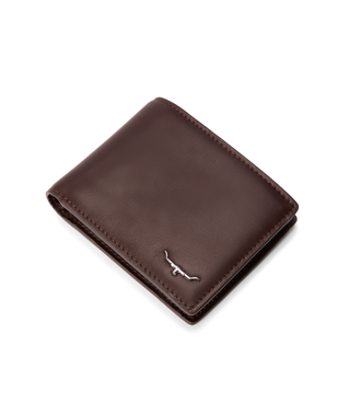 BI-FOLD WALLET WITH POCKET CHESTNUT