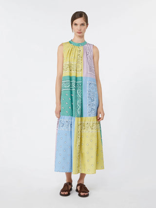 Printed cotton poplin dress - MULTICOLOUR