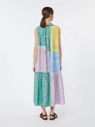 Printed cotton poplin dress - MULTICOLOUR