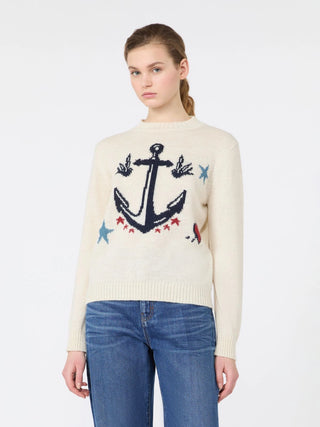 Alpaca and wool-blend yarn sweater - ICE