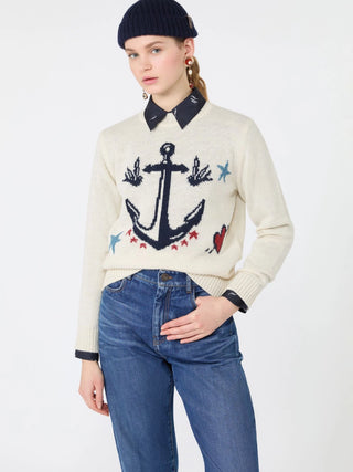 Alpaca and wool-blend yarn sweater - ICE
