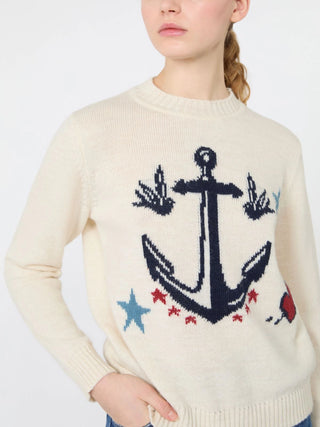 Alpaca and wool-blend yarn sweater - ICE