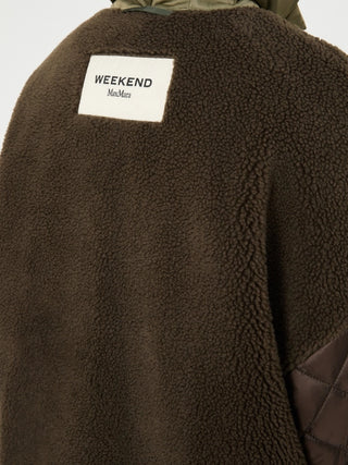 Reversible down jacket in water-repellent twill - KHAKI