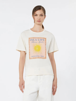 Cotton jersey T-shirt - ECRU