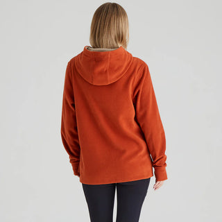 Ridgeline Women's Ballistic Long Sleeved Fleece Hoodie Russet