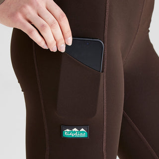 Ridgeline Womens Infinity Leggings Deep Bark
