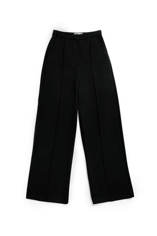 Wide Leg Pant Black Black