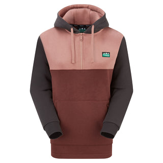 Ridgeline Womens Tribe Hoodie Oxblood Tri Colour