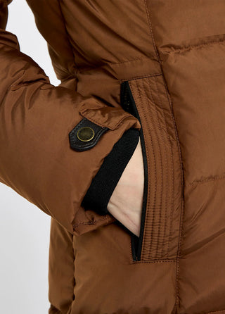 Aldborough Women's full length down jacket - Russet