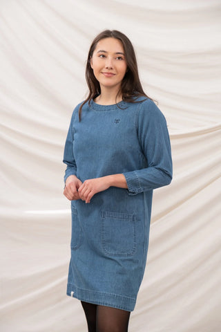 Ladies Anna Dress - Denim