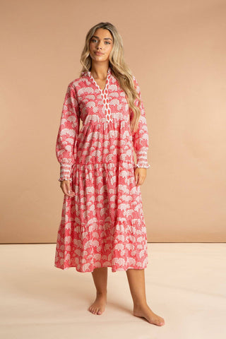 Summer Cotton Maxi Dress - Peony Paisley
