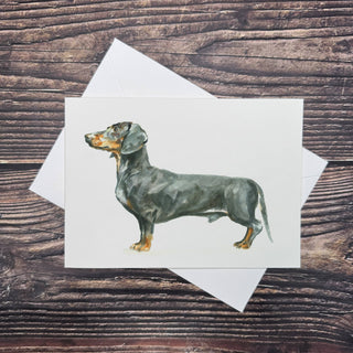 Dachshund - A6 Greetings Card: Dachshund