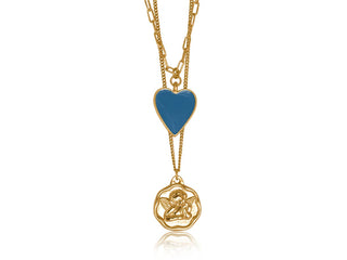 PAOLA SET OF TWO CHARM NECKLACES
