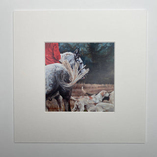 Horse and Hound - Square Mini Print: Horse and Hound